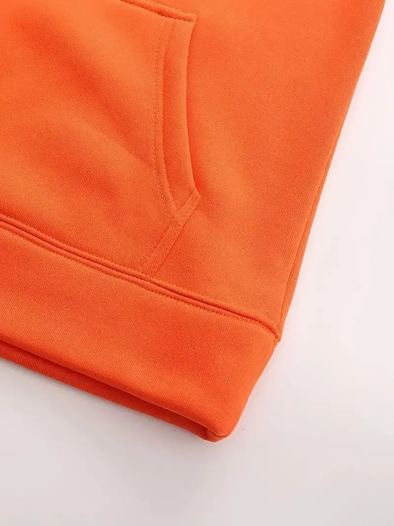 Tom - Oranje Effen Hoodie