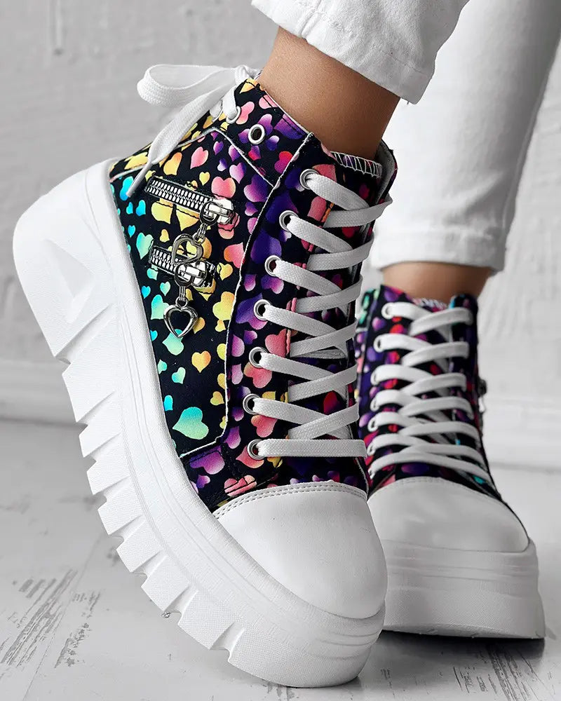 Chloe - Rits Design Eyelet Platform Sneakers