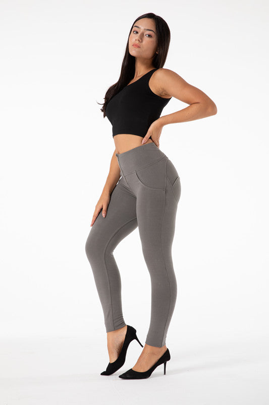 Grace - Hoge Taille Grijze Legging