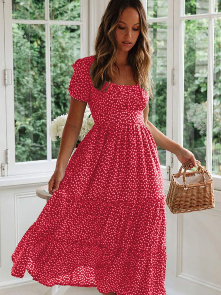 Maud - Elegante Polkadot Jurk