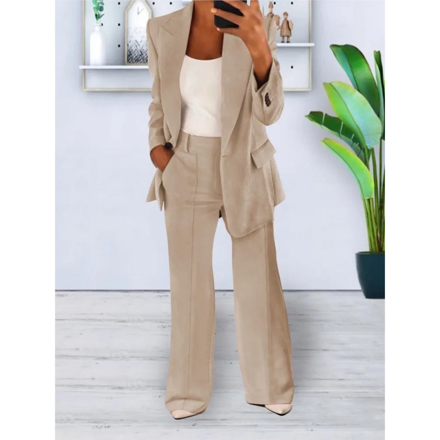 Eva - Casual Chic Blazer en Broek Set