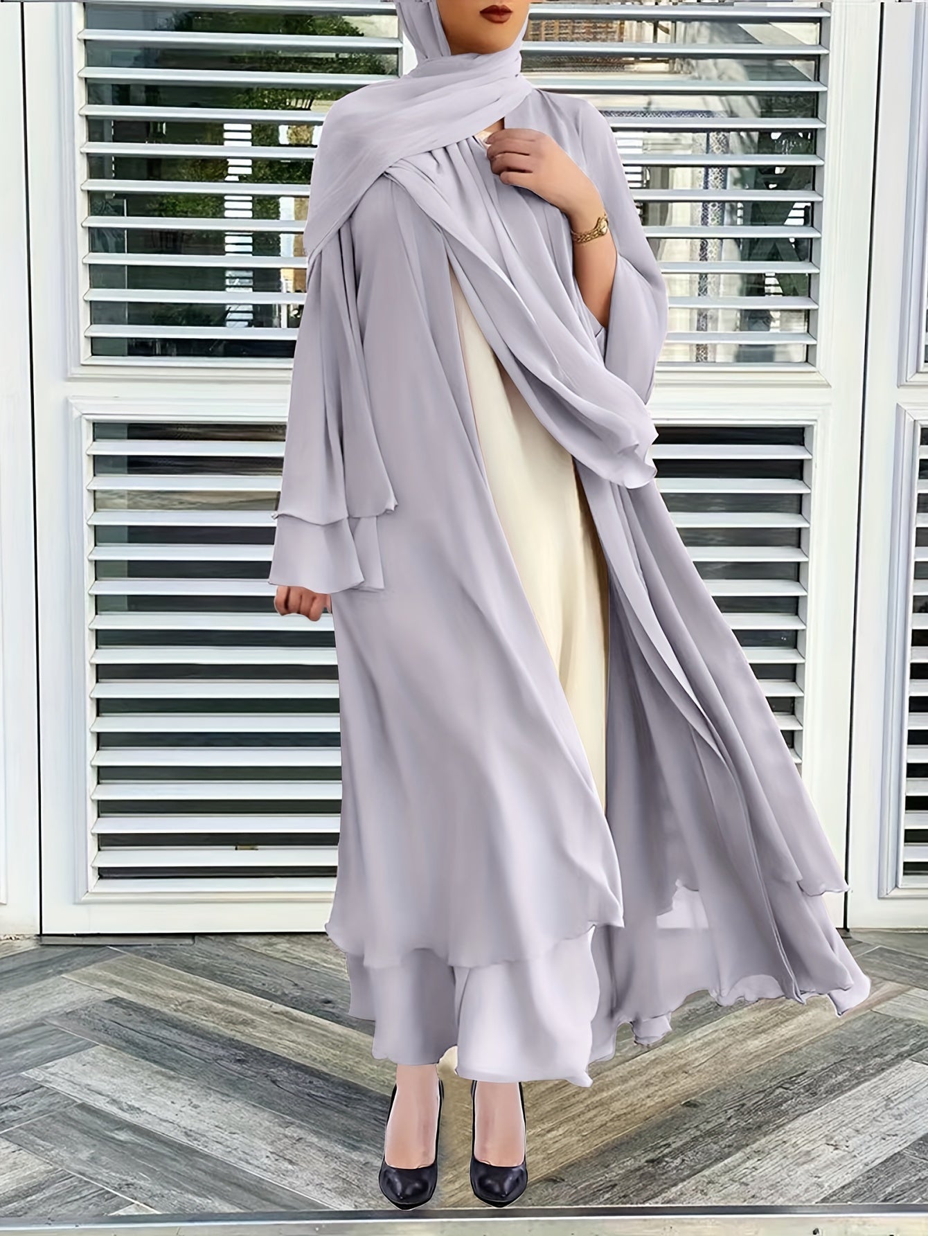 Sofia - Elegante Open-Front Abaya