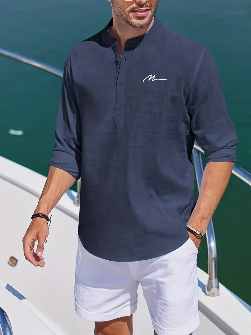 Max - Retro Henley Shirt