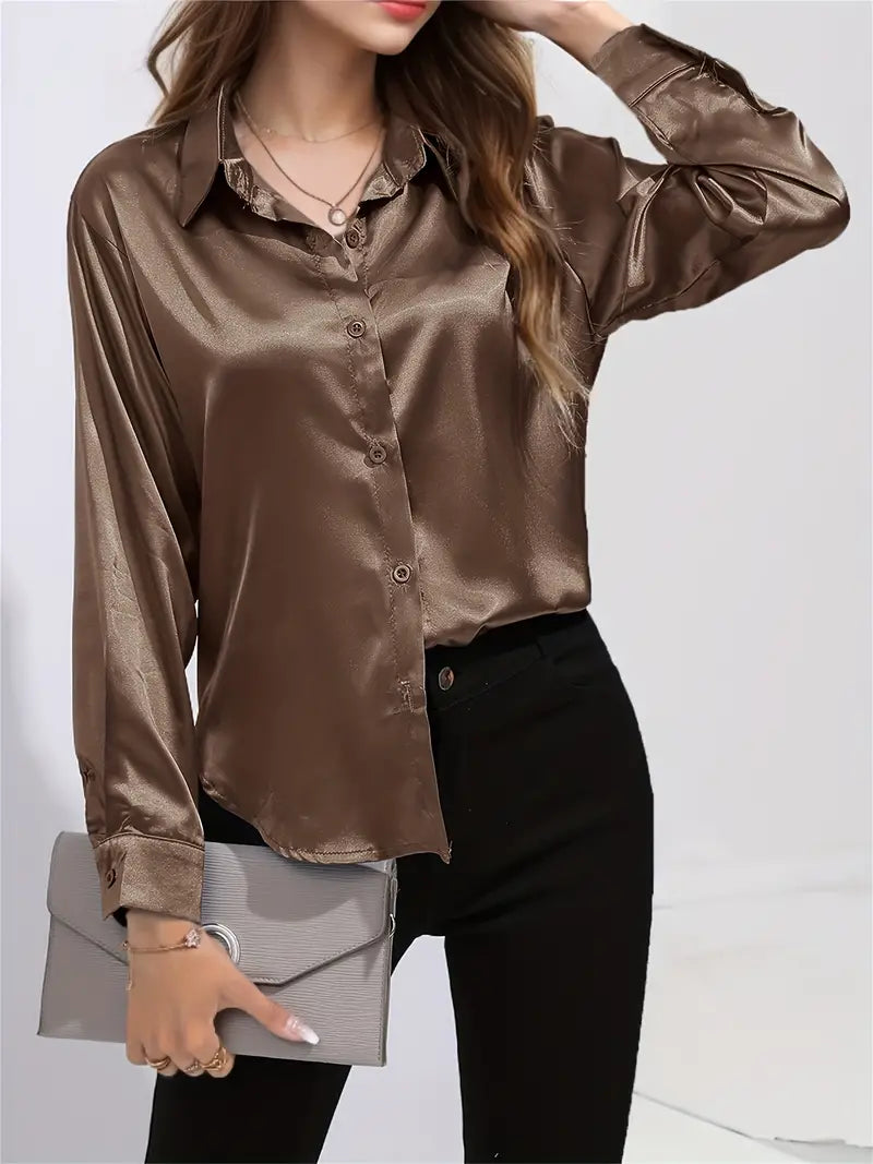 Arabella - Elegant Blouse met Subtiele Glans