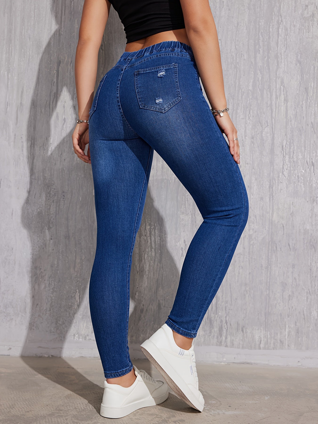 Eva - Aansluitende Skinny Jeans met Trekkoord