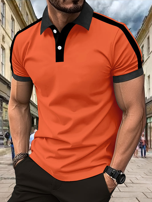 Lucas - Oranje Casual Sportshirt