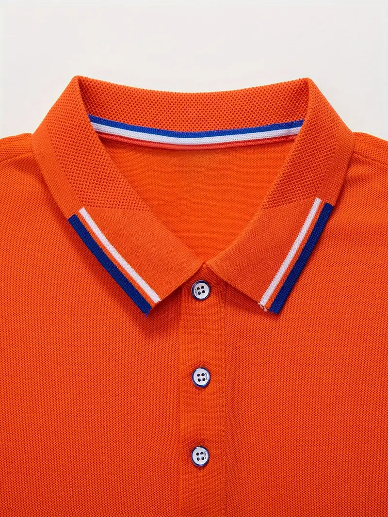 Lucas - Oranje Poloshirt