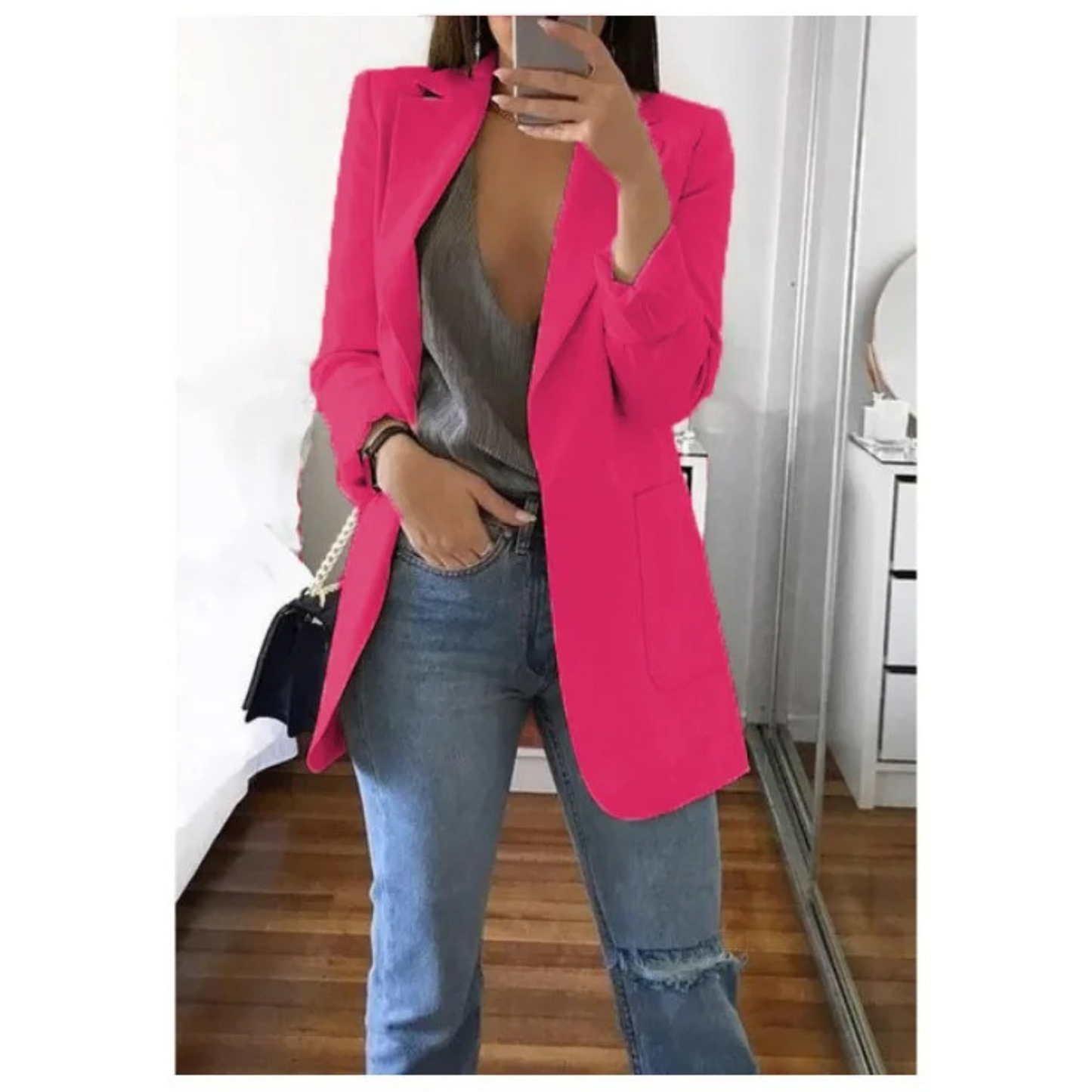 Annemie - Stijlvolle Lange Blazer