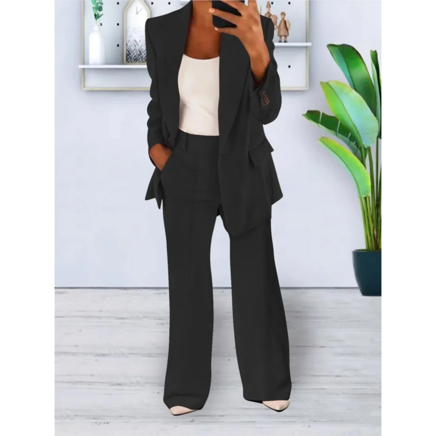 Eva - Casual Chic Blazer en Broek Set