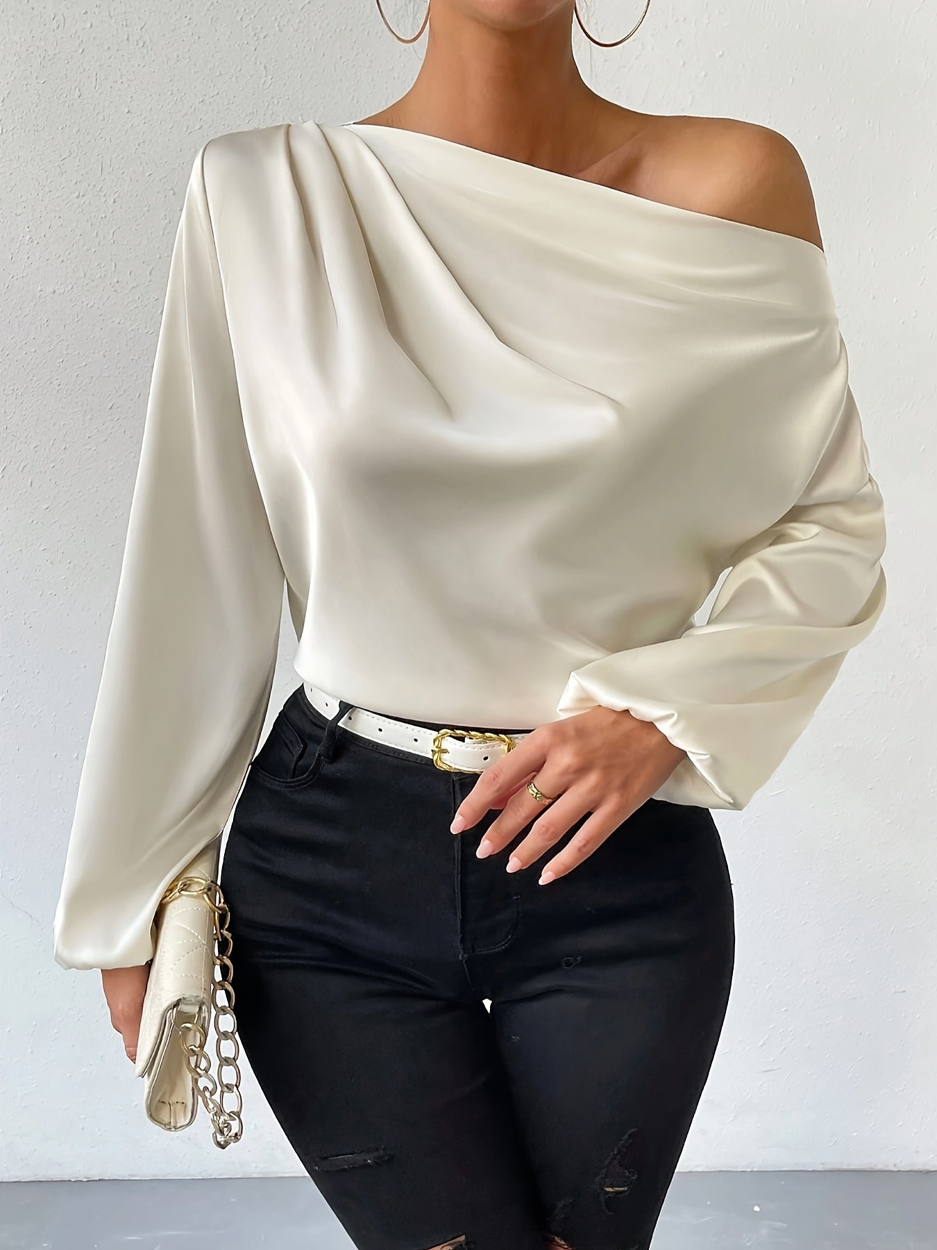 Adrie - Asymmetrische Herfstblouse