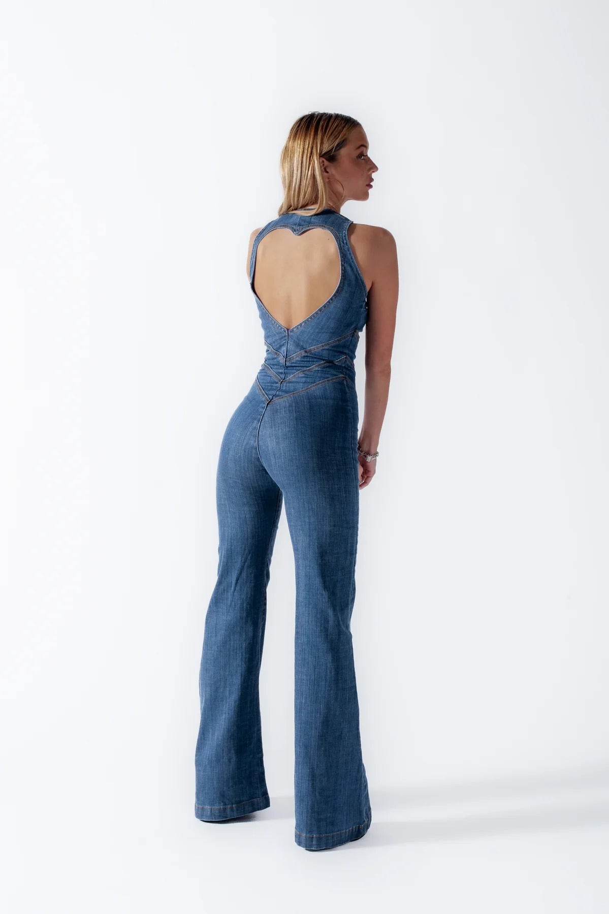 Eleanor - Stoere denim jumpsuit