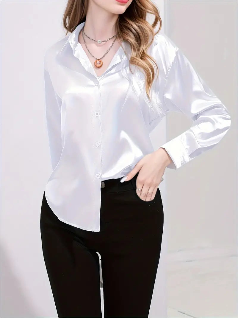 Arabella - Elegant Blouse met Subtiele Glans