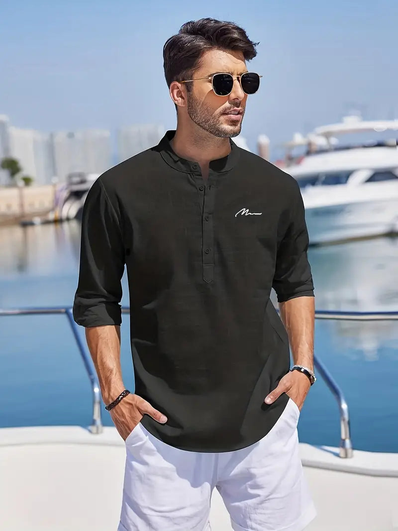 Max - Retro Henley Shirt