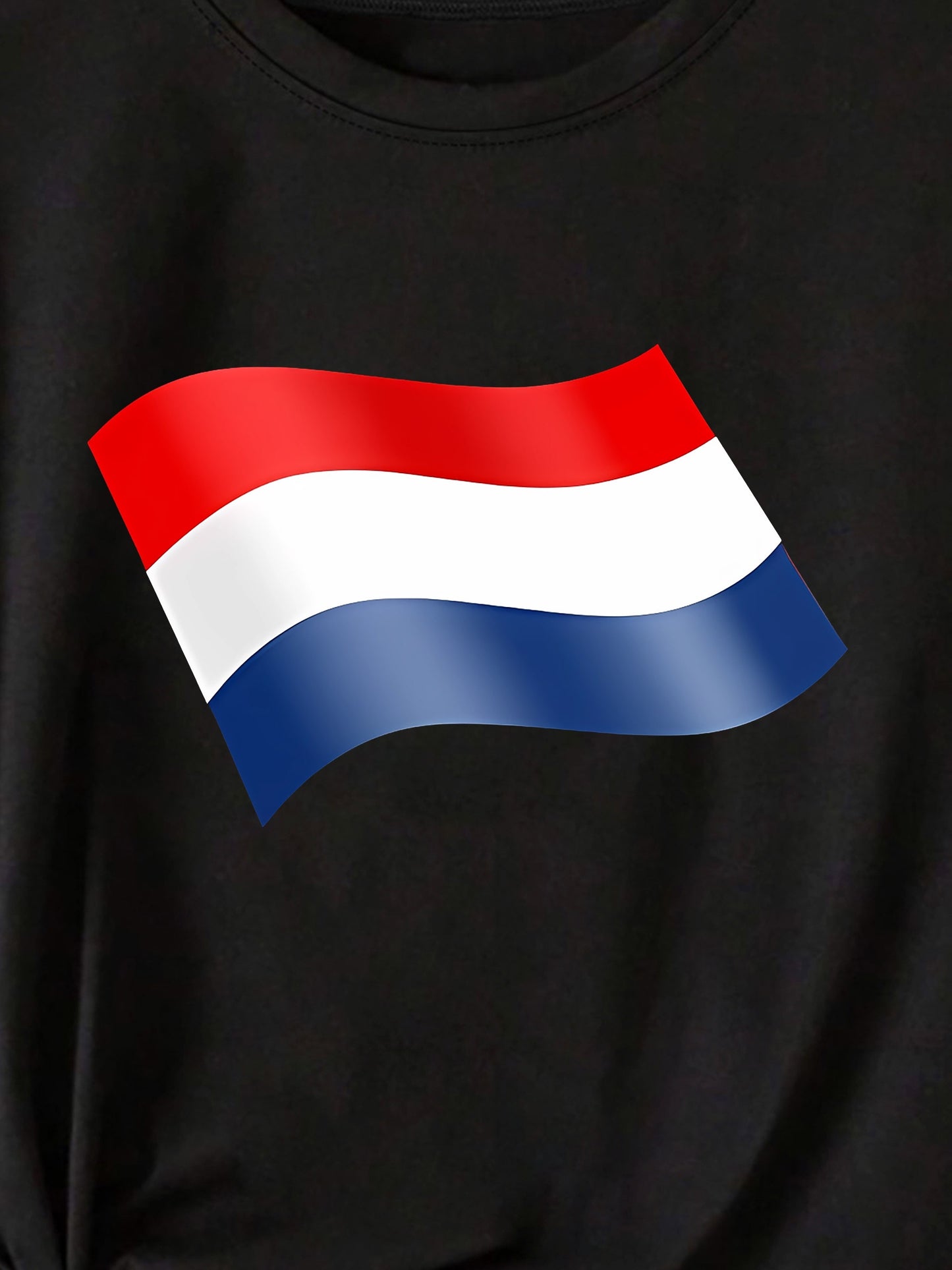 Lara - T-shirt met Nederlandse Vlag Print