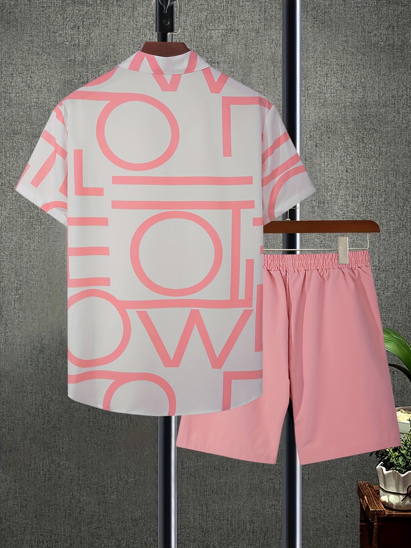 Max - Zomers Letterprint Shirt en Shorts Set