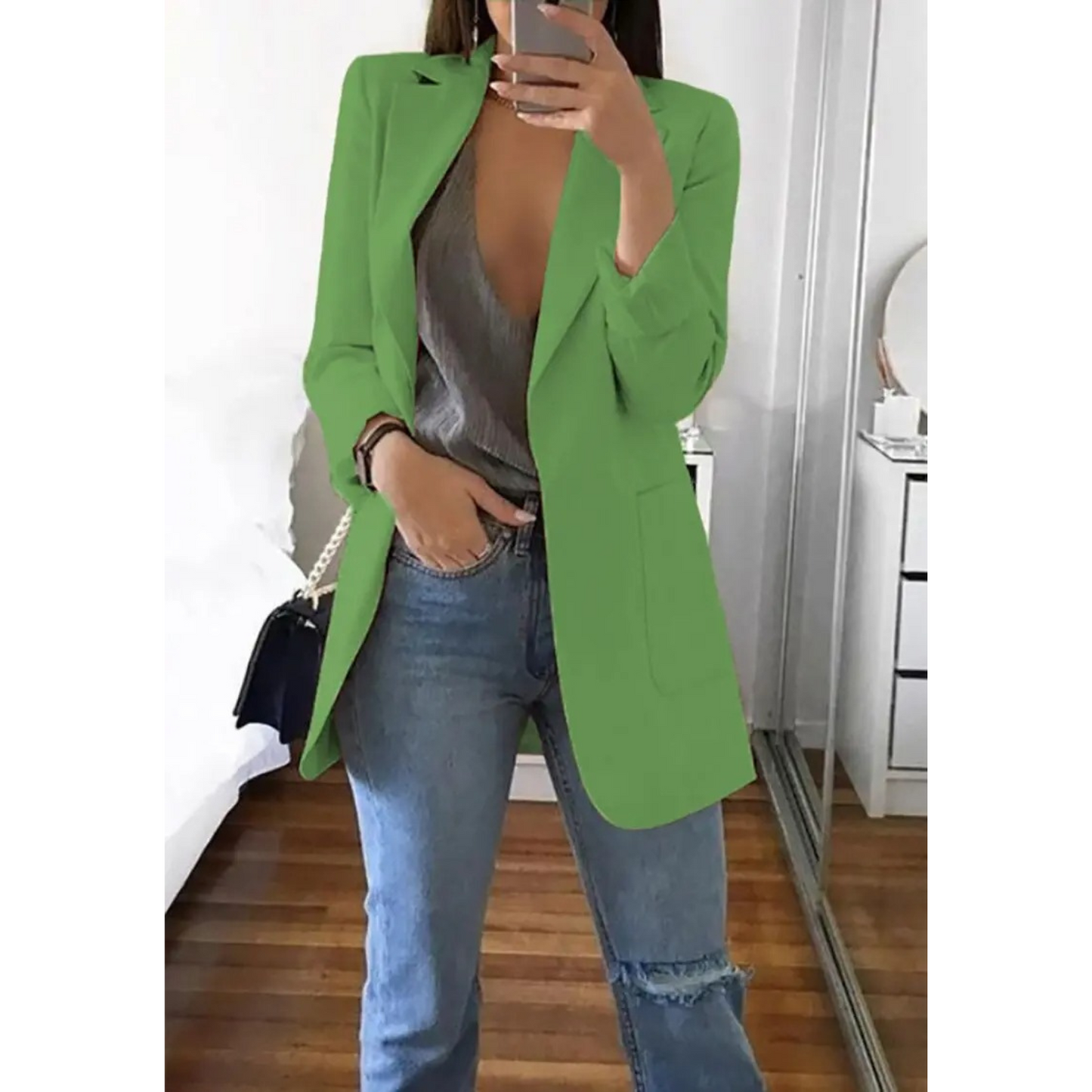 Annemie - Stijlvolle Lange Blazer