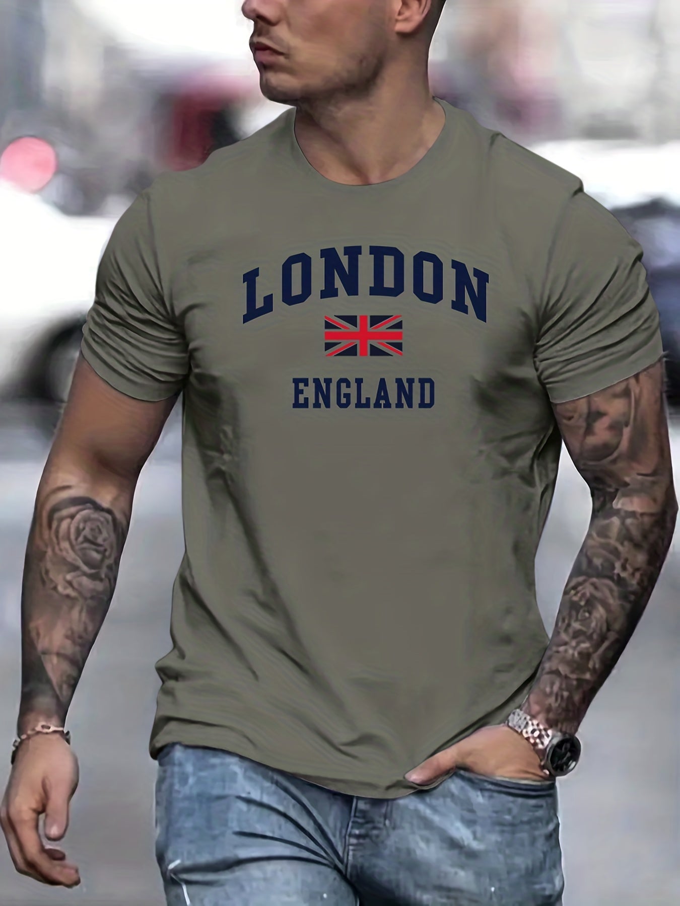 James - Heren T-Shirt met Londen Vlagmotief