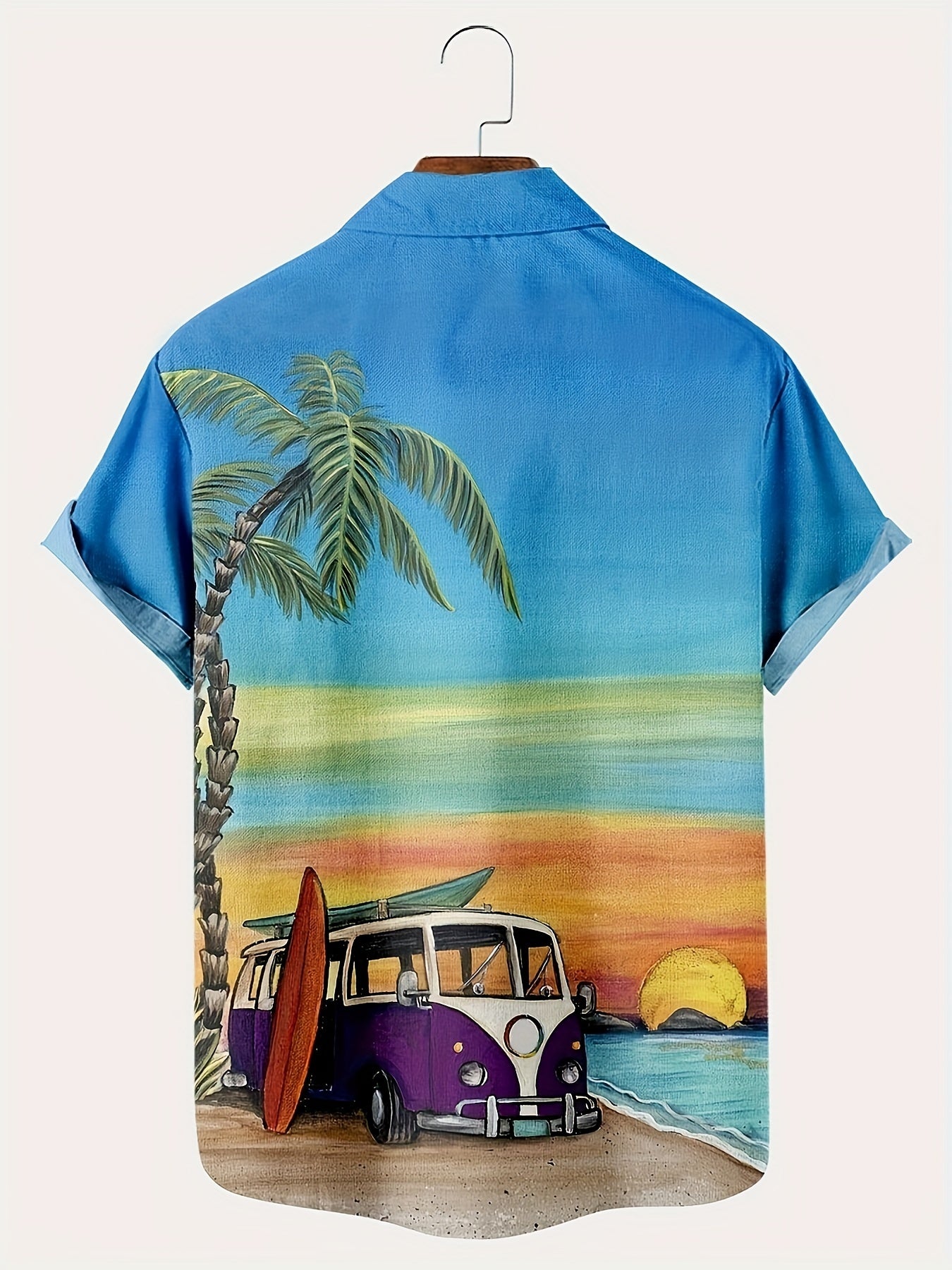 Lucas - Kokospalm Print Zomer Shirt