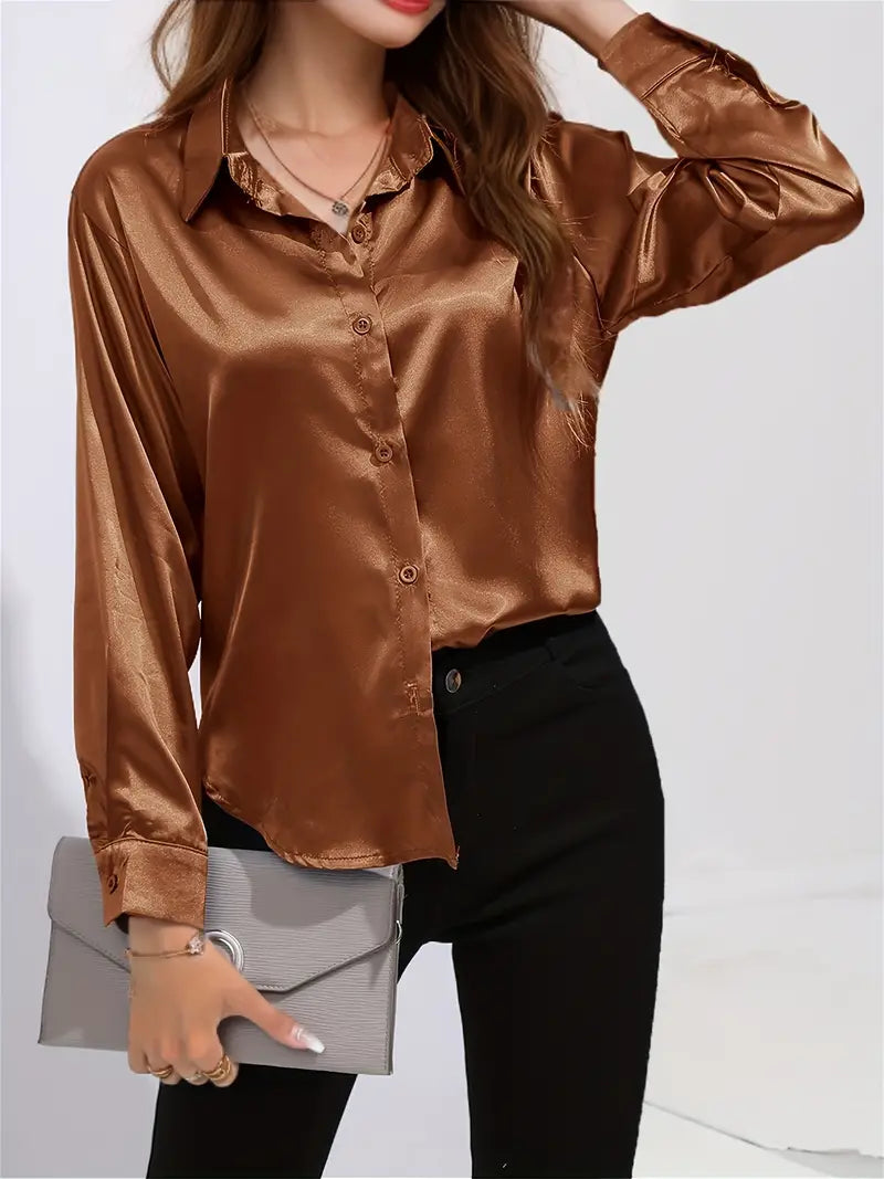 Arabella - Elegant Blouse met Subtiele Glans