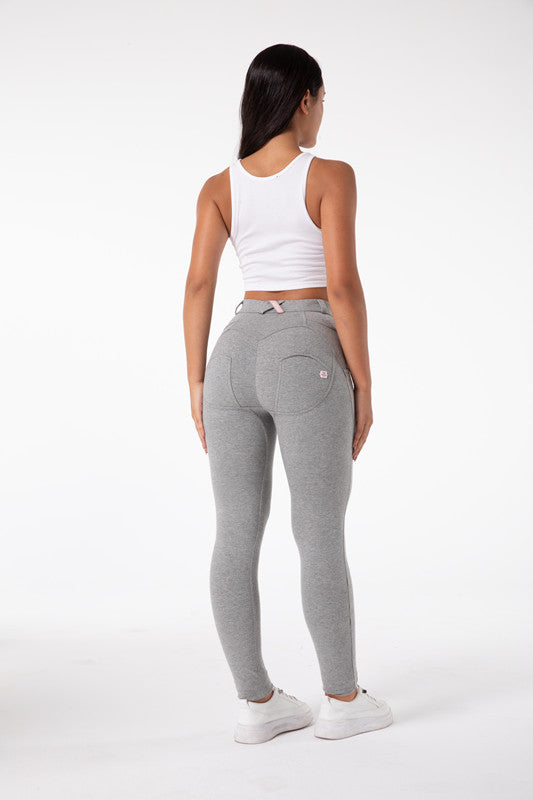 Ava - Strakke Hoge Taille Lichtgrijze Legging