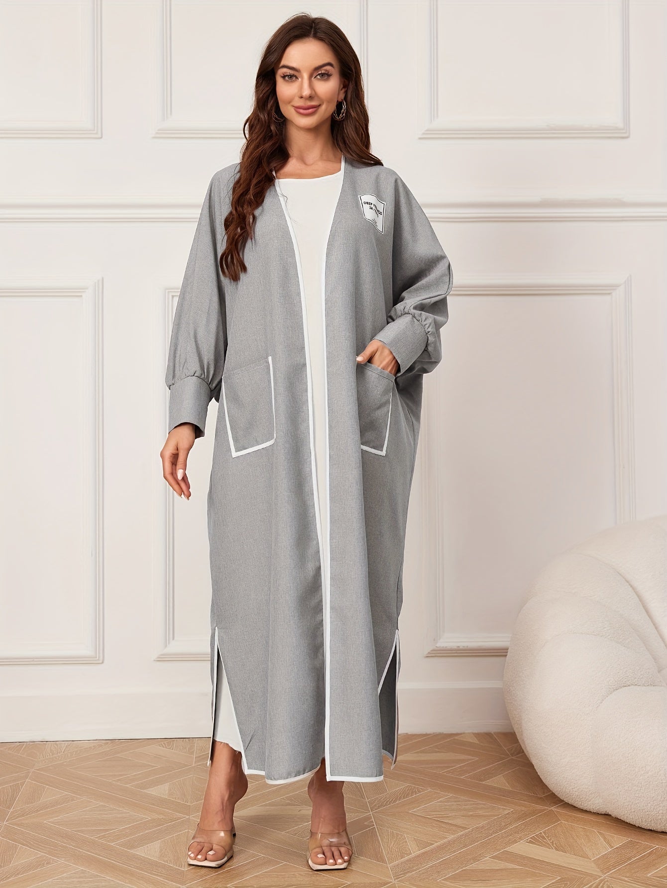 Nora - Elegante Open Voorzijde Kaftan