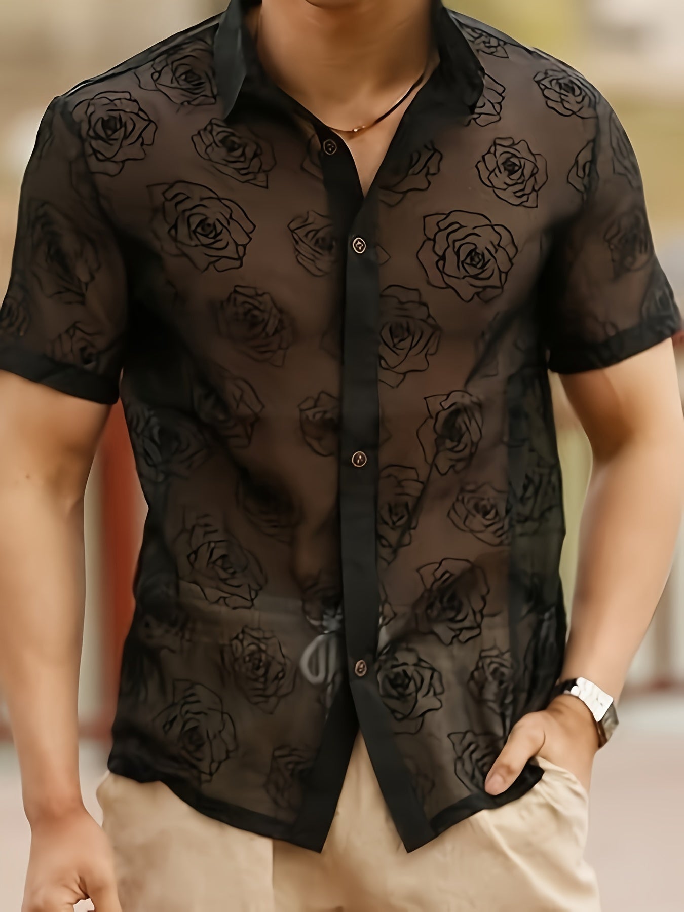 David - Zomerse Mesh Shirt