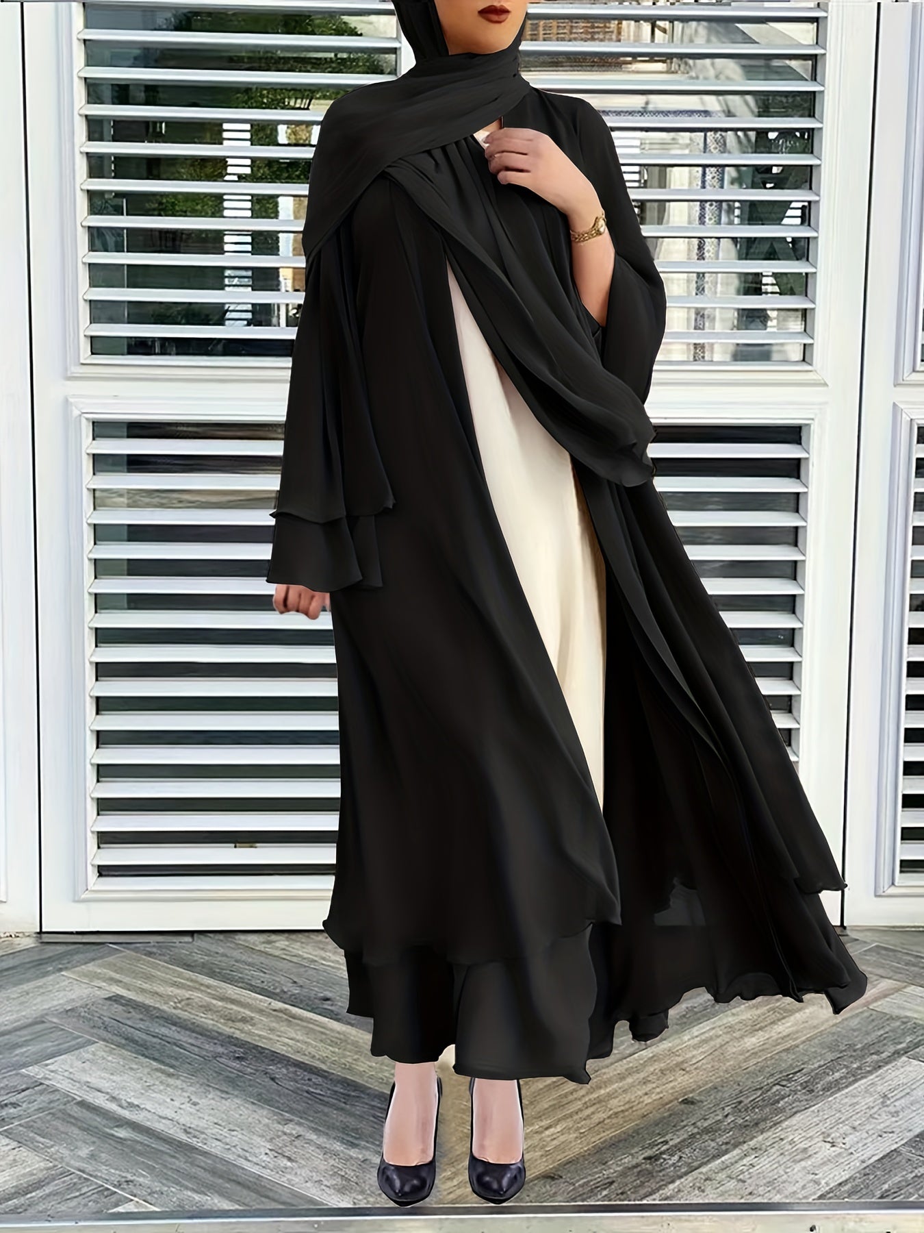 Sofia - Elegante Open-Front Abaya