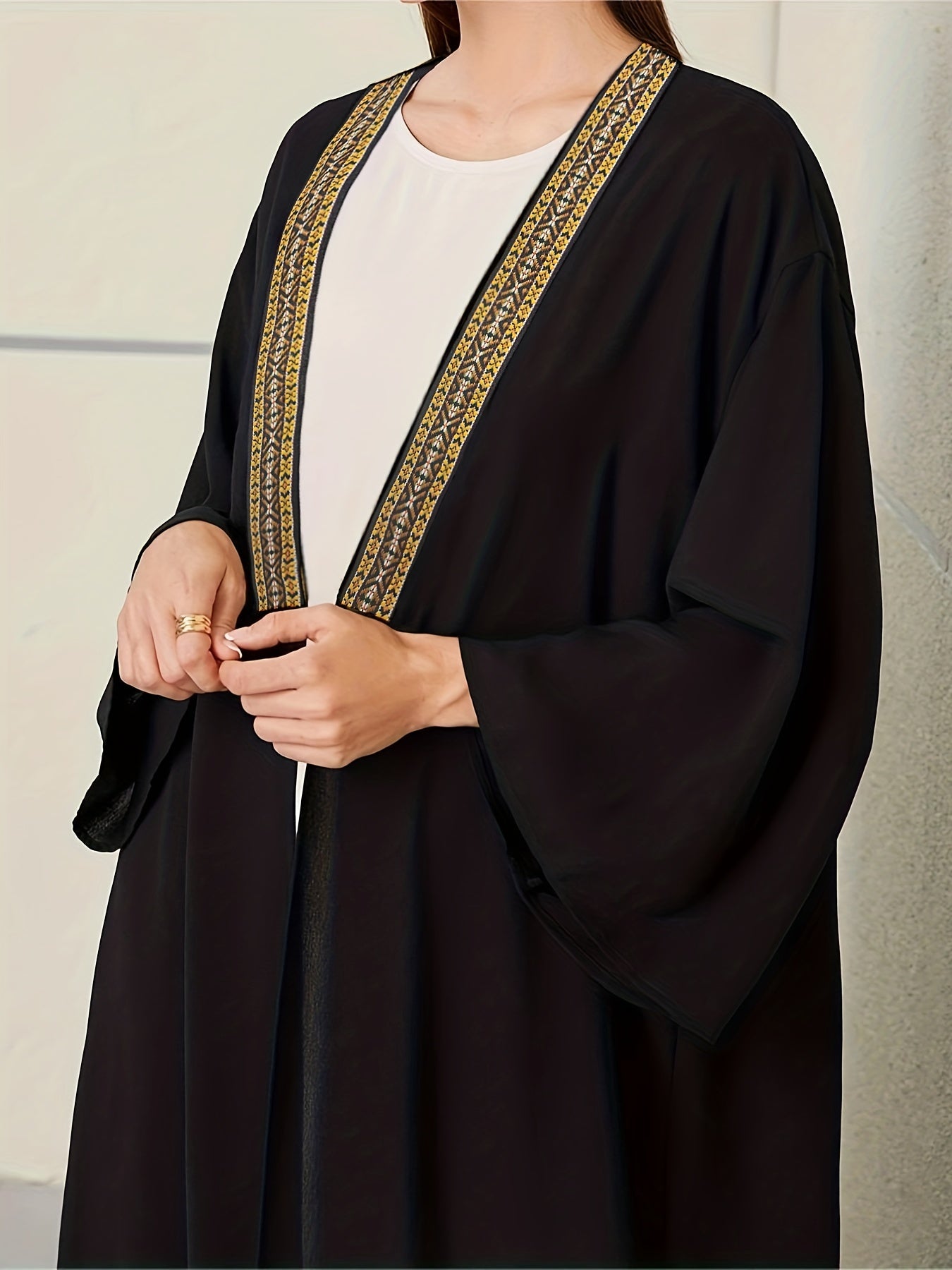 Nora - Luxe Gouden Kaftan Abaya