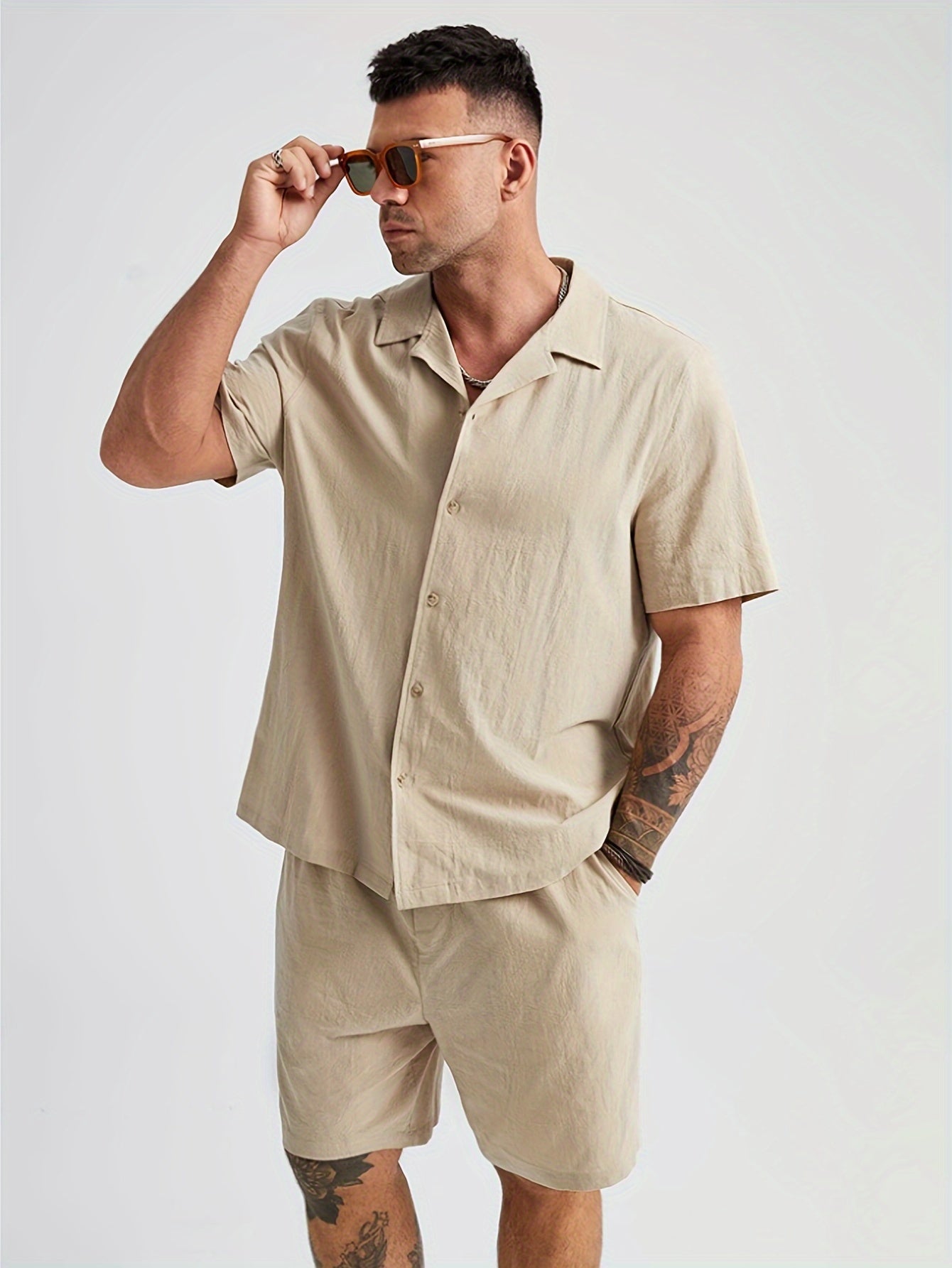 Tom - Casual beige zomerset