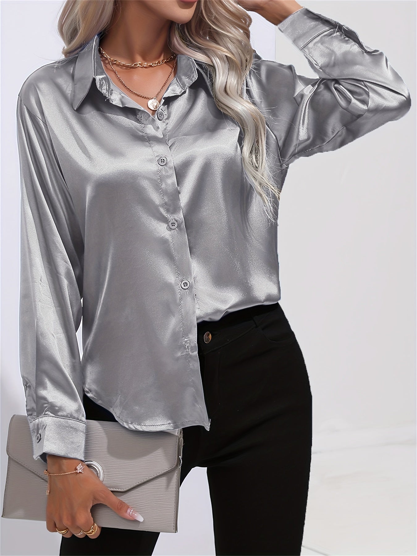 Arabella - Elegant Blouse met Subtiele Glans