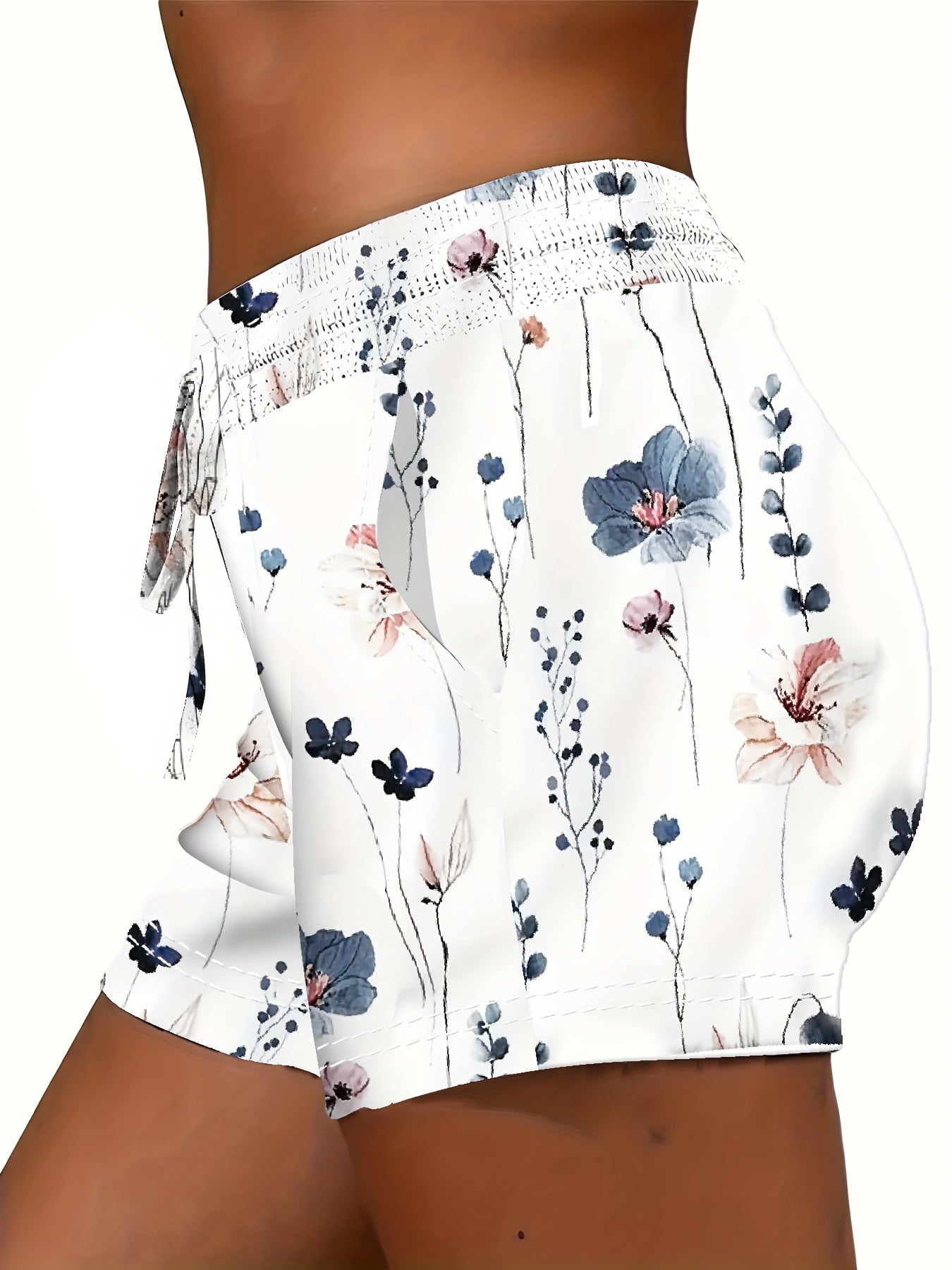 Sophie - Bloemenprint Trekkoord Shorts