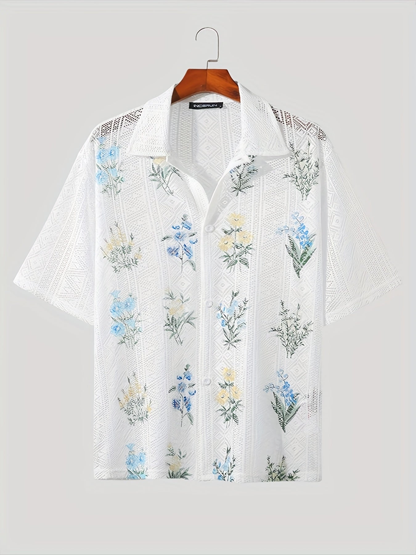 Felix - Casual Bohemian Bloemen Lace Shirt