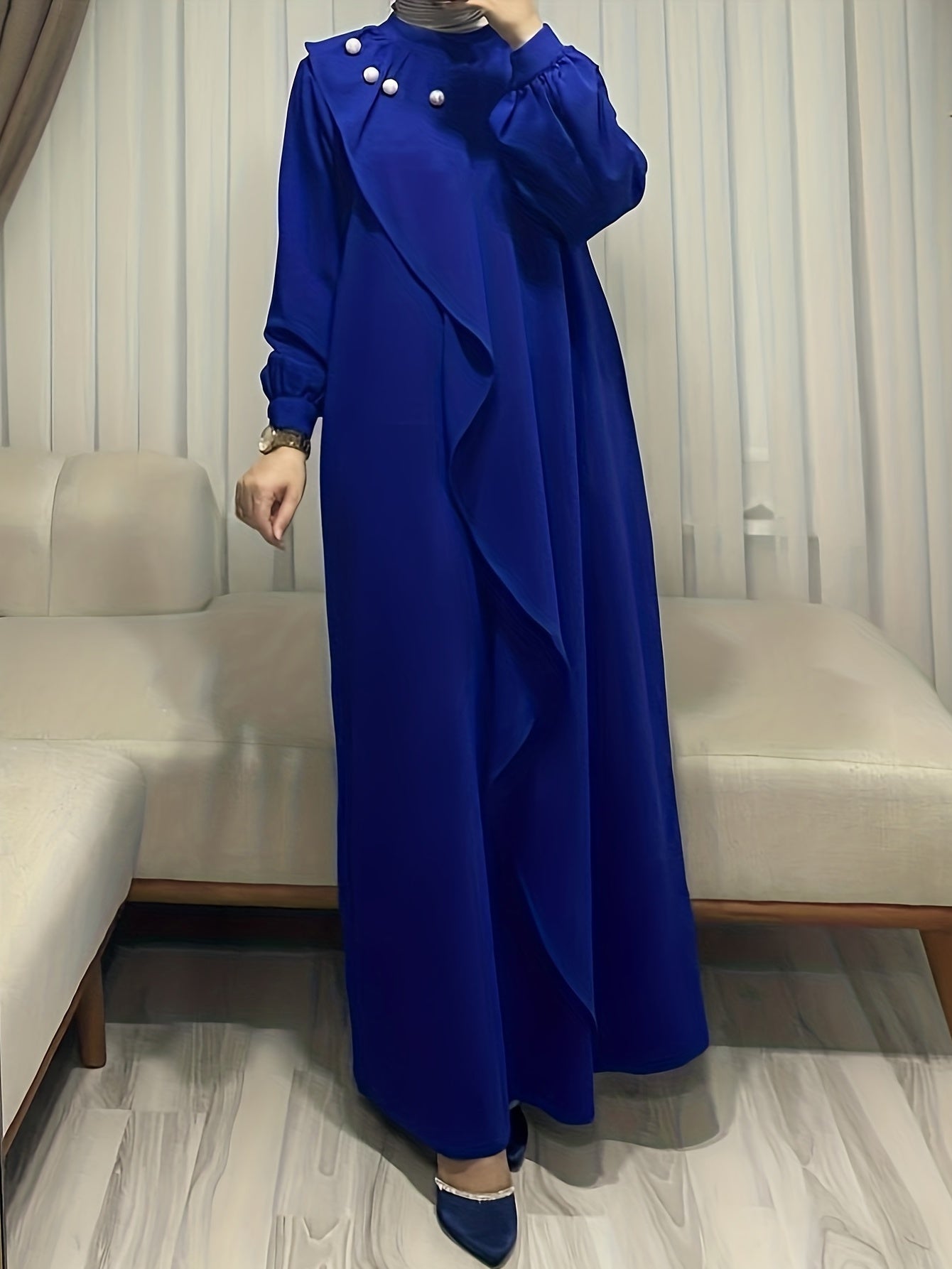 Sofia - Elegante Maxi Abaya met Ruches