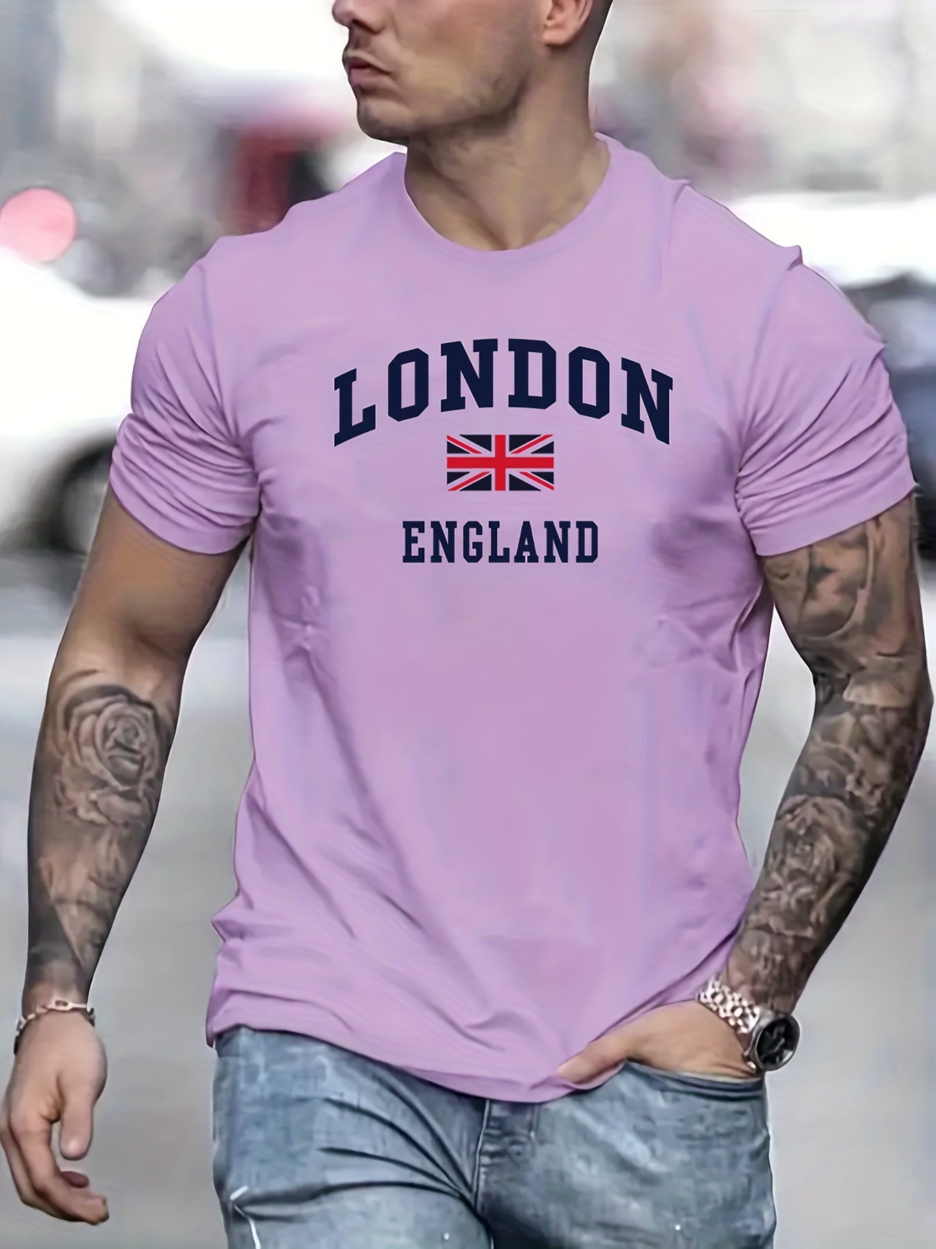 James - Heren T-Shirt met Londen Vlagmotief