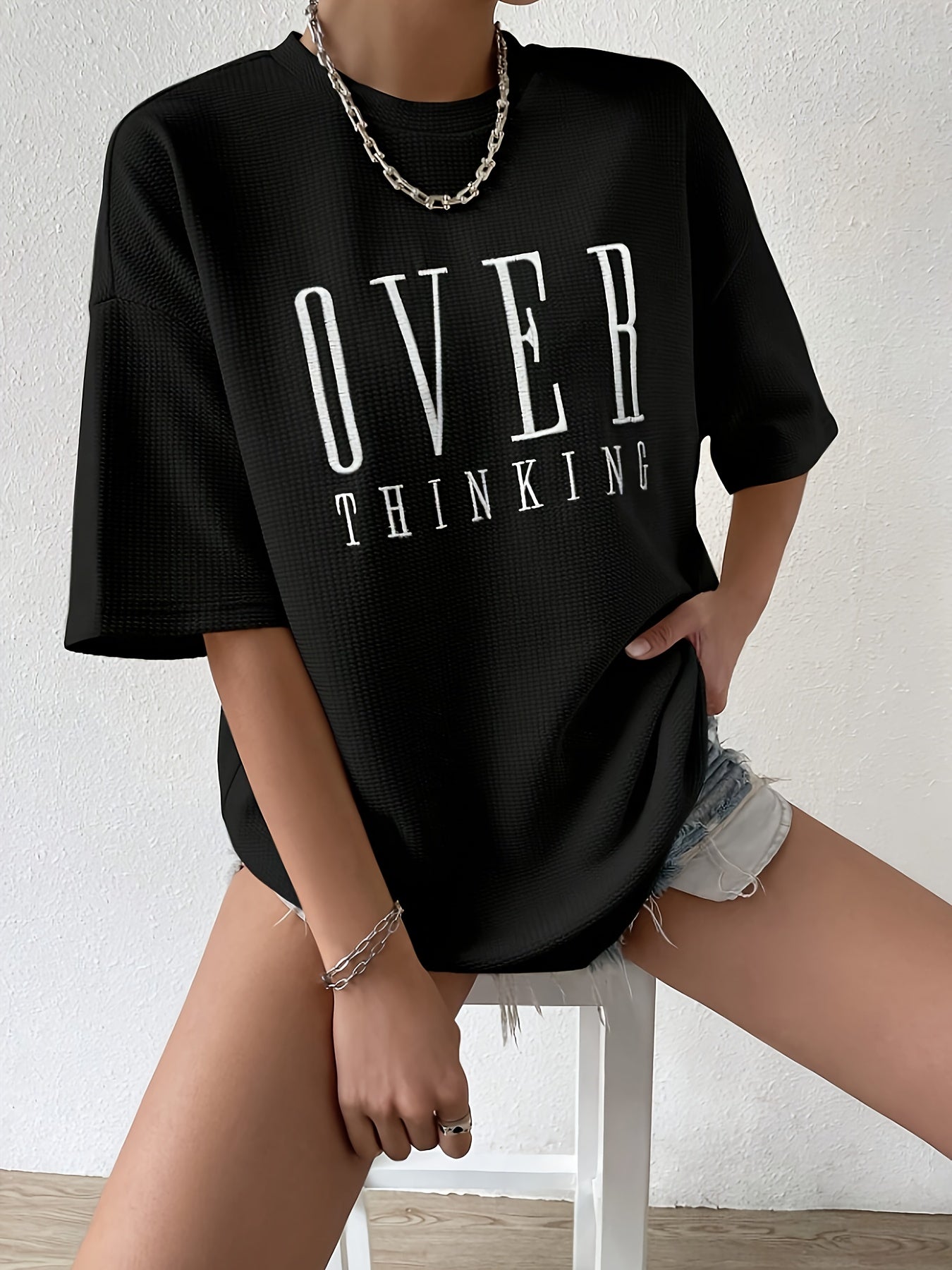 Eva - Trendy Letterprint T-shirt