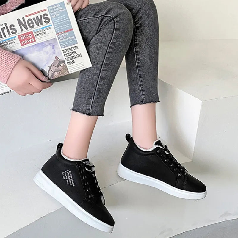 Sophie - Herfstklare Fluwelen Sneakers