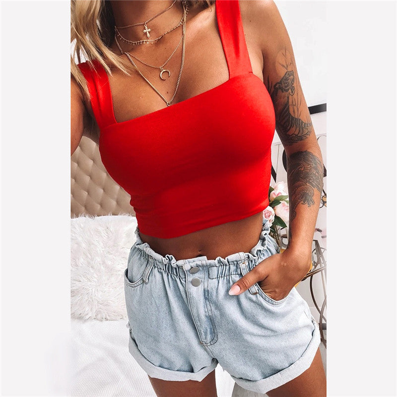 Anna - Cropped Top met Elegantie