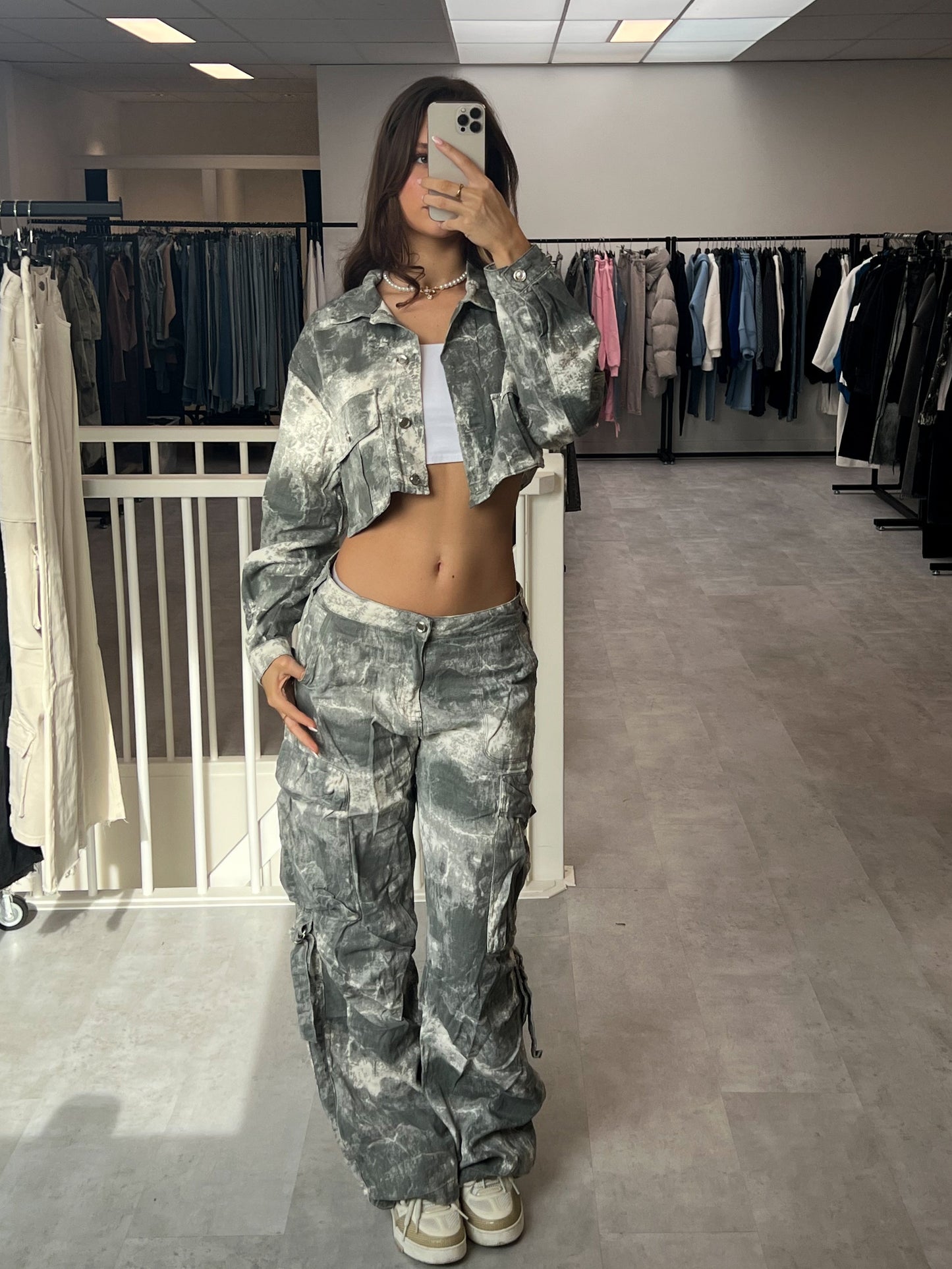 Mia - Camo Comfort Cargo Set