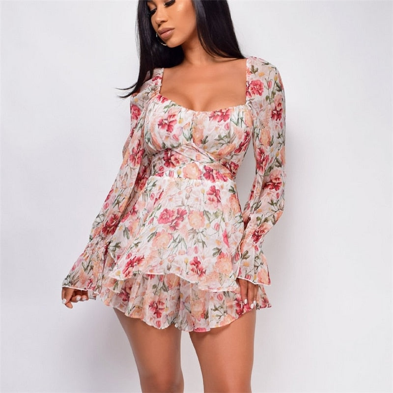 Maya - Speelse Ruche Playsuit