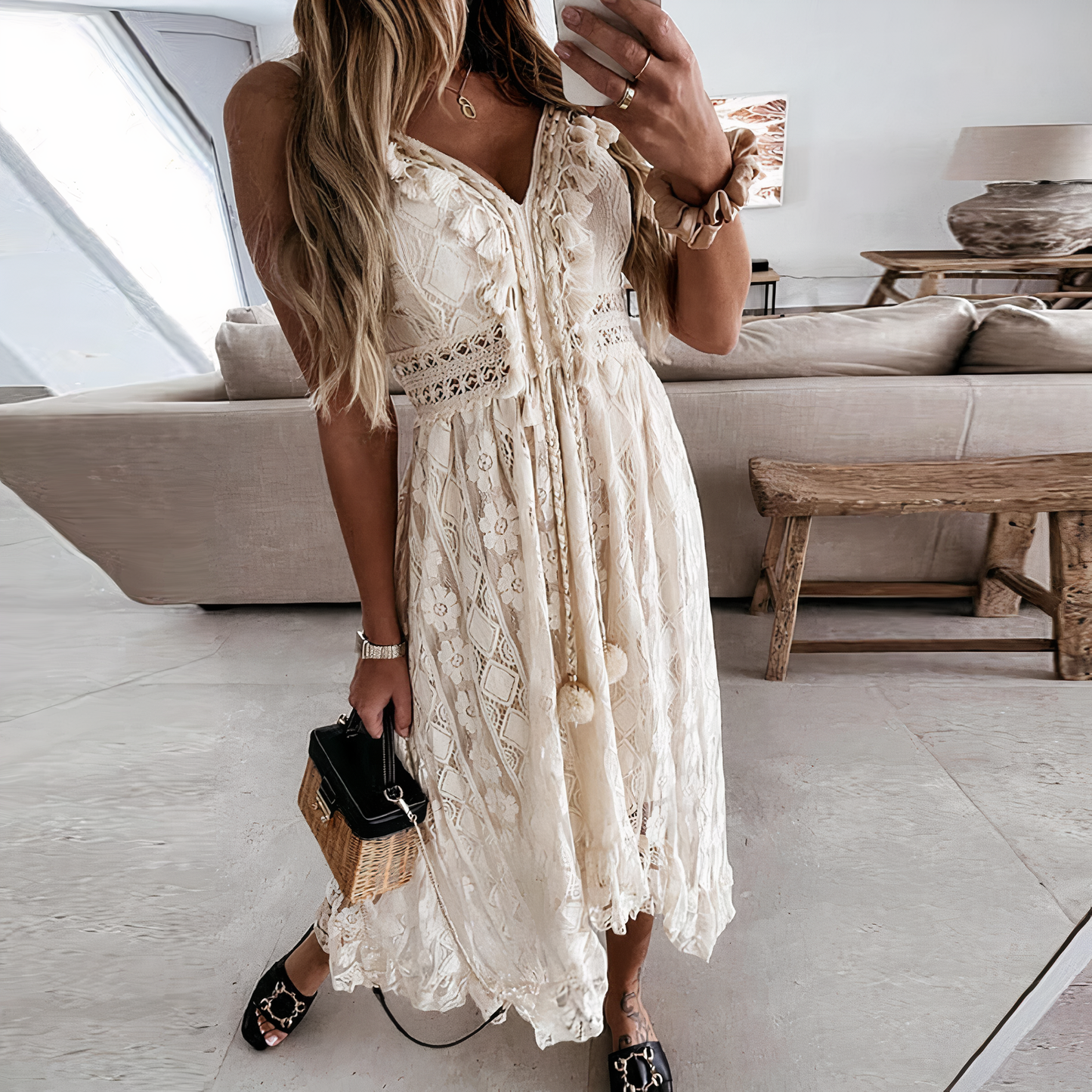 Clara - Zomerse Boho-Chic Jurk