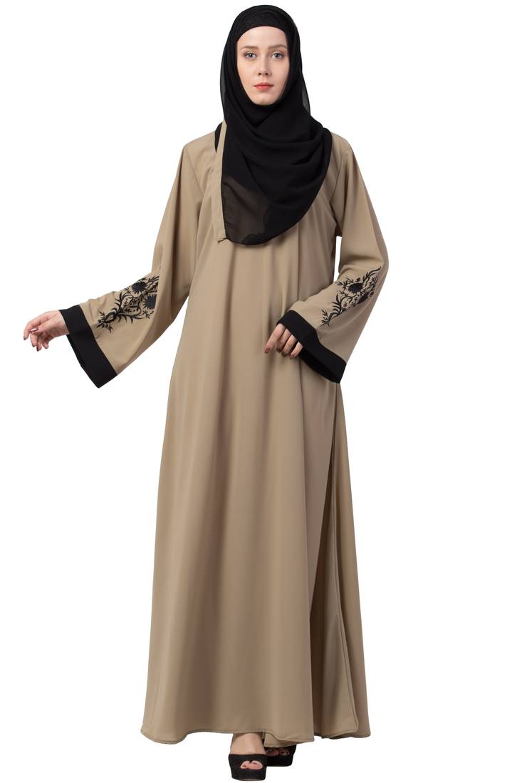 Farida - Luxe Geborduurde Dubai Abaya