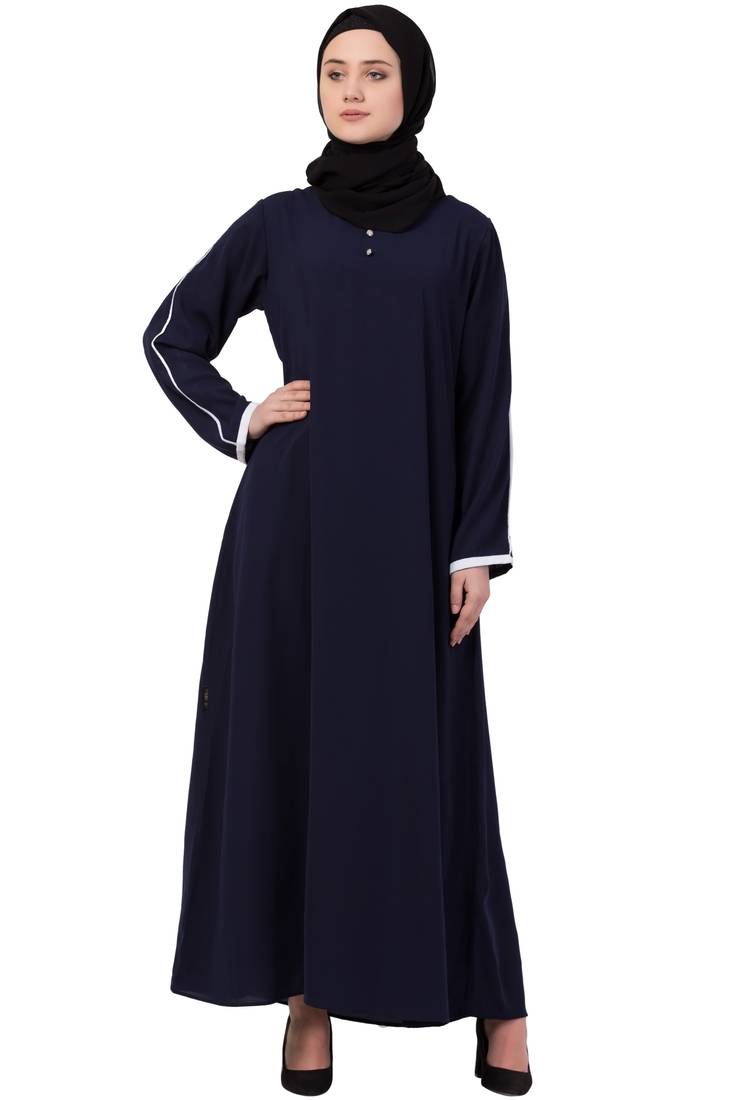 Aisha - Elegante Grijze Abaya