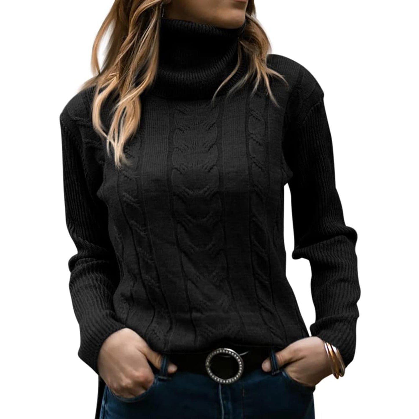 Chic Collar Knit | Warme Coltrui Dames