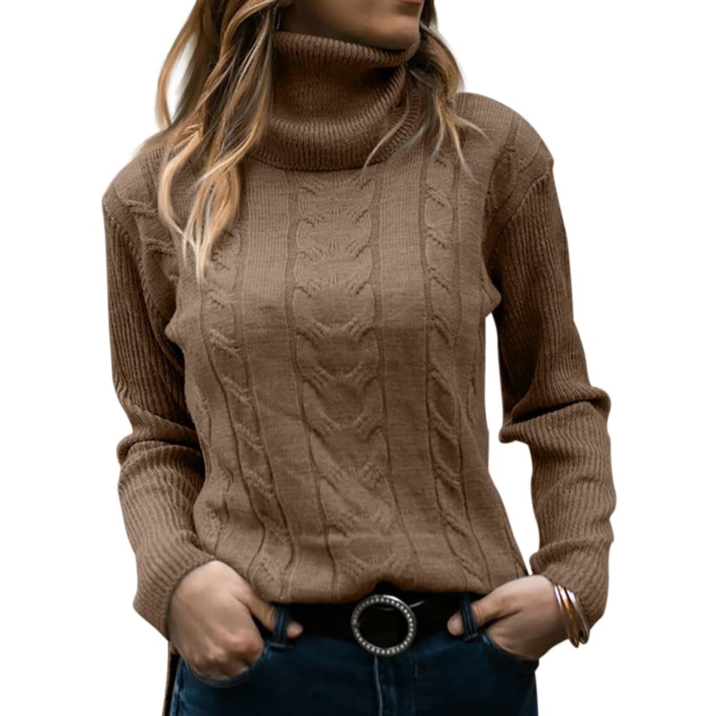 Chic Collar Knit | Warme Coltrui Dames