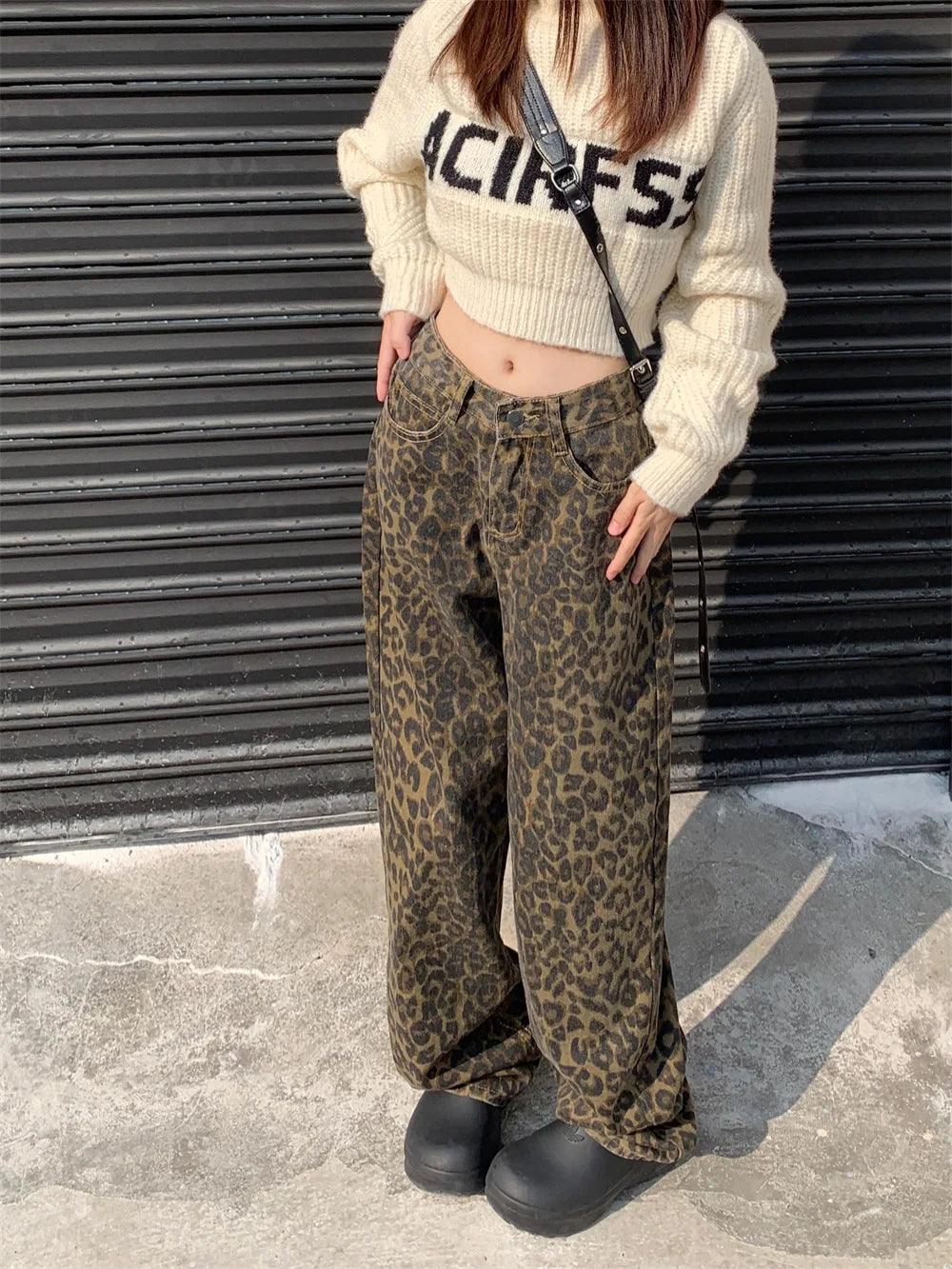 Sophie - Panterprint Jeans