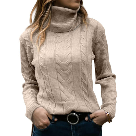 Chic Collar Knit | Warme Coltrui Dames