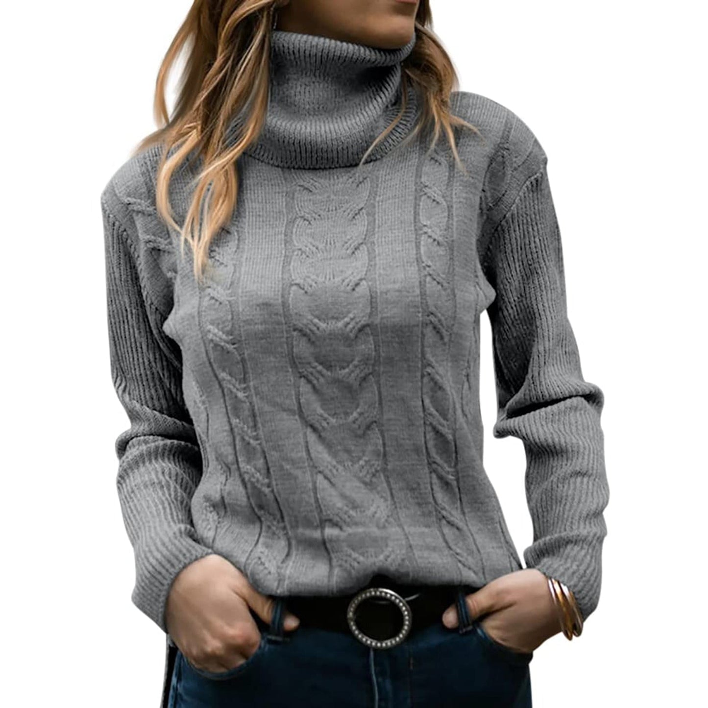 Chic Collar Knit | Warme Coltrui Dames