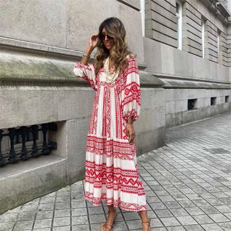 Sofia - Zomerse Boho Maxi-Jurk