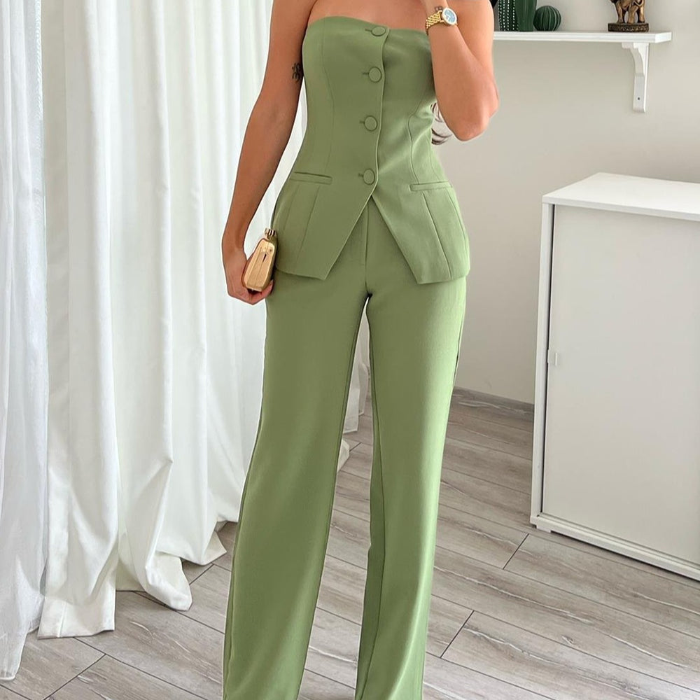 Lara - Comfy Mouwloze Top & Broek Set