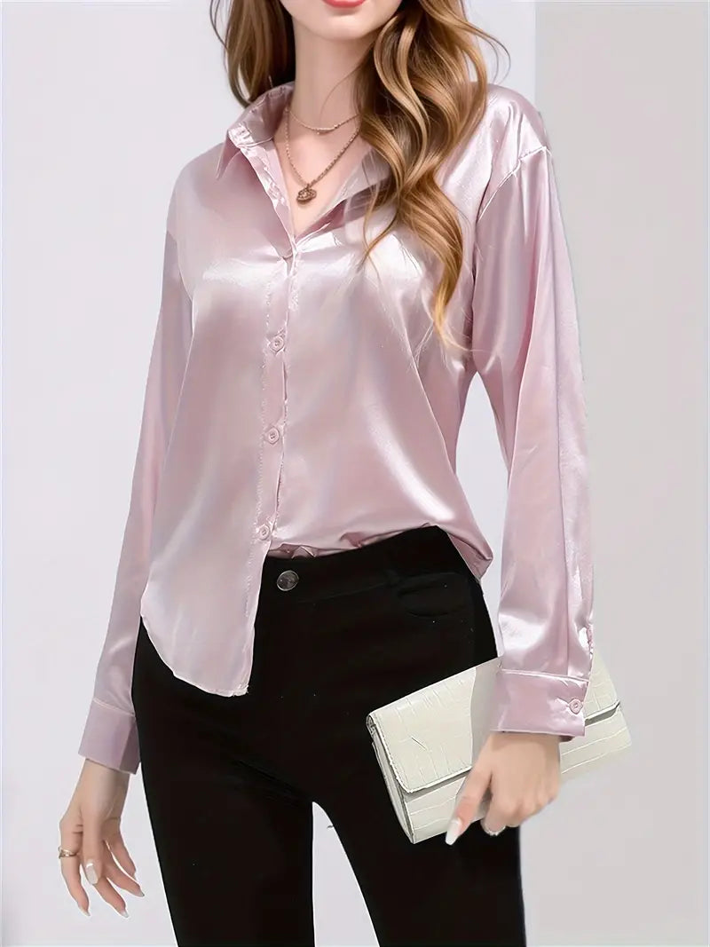 Arabella - Elegant Blouse met Subtiele Glans